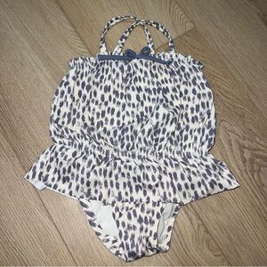 Ruffle Bow One Piece Swimsuit